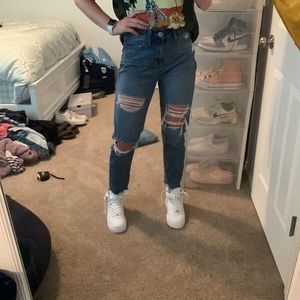 High rise mom jeans